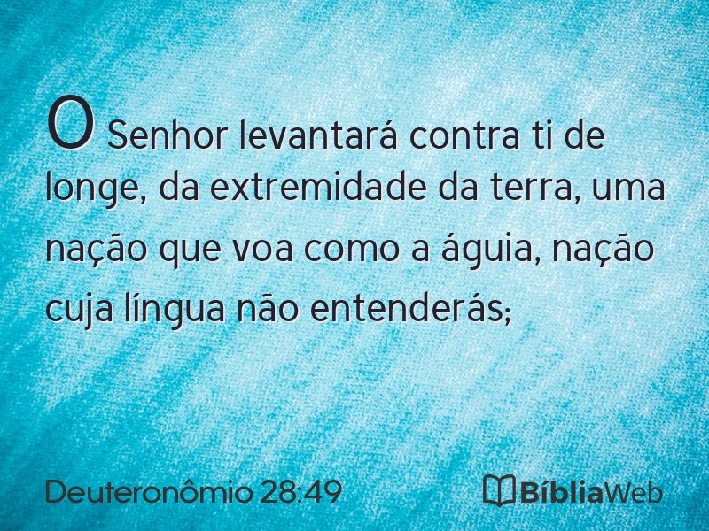 Deuteronômio 28:49 em imagem para compartilhar