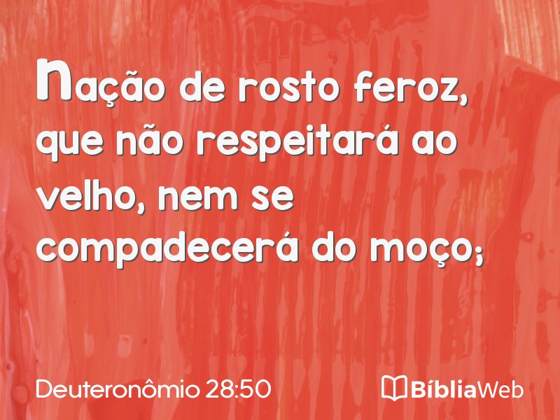 Deuteronômio 28:50 em imagem para compartilhar