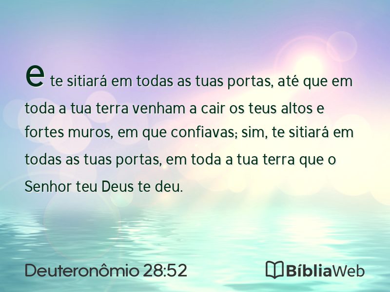 Deuteronômio 28:52 em imagem para compartilhar
