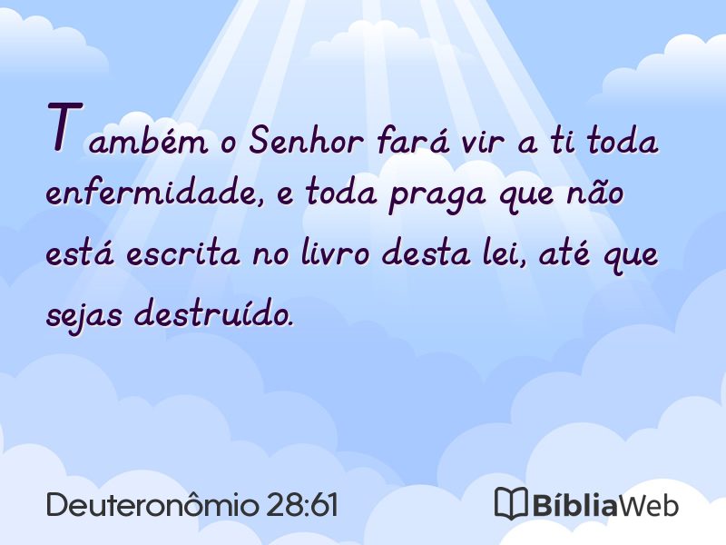 Deuteronômio 28:61 em imagem para compartilhar