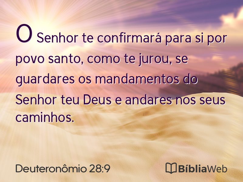 Deuteronômio 28:9 em imagem para compartilhar