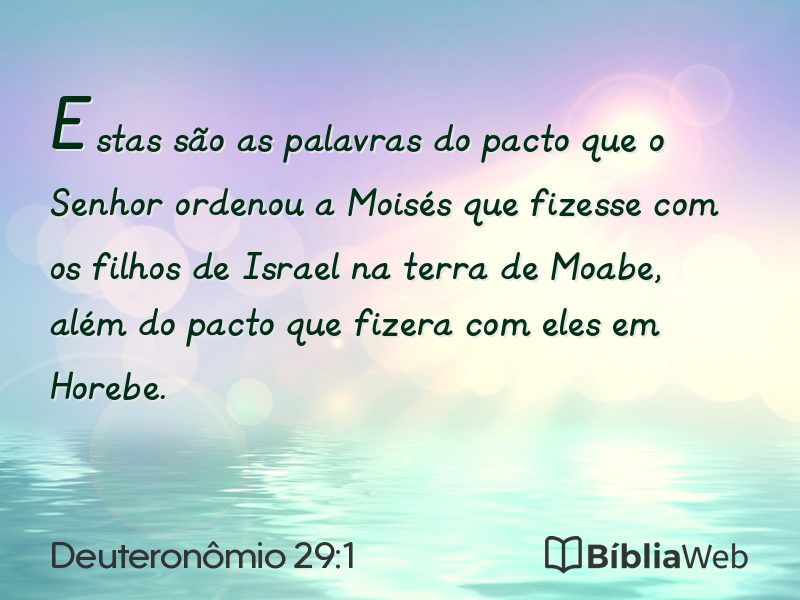 Deuteronômio 29:1 em imagem para compartilhar