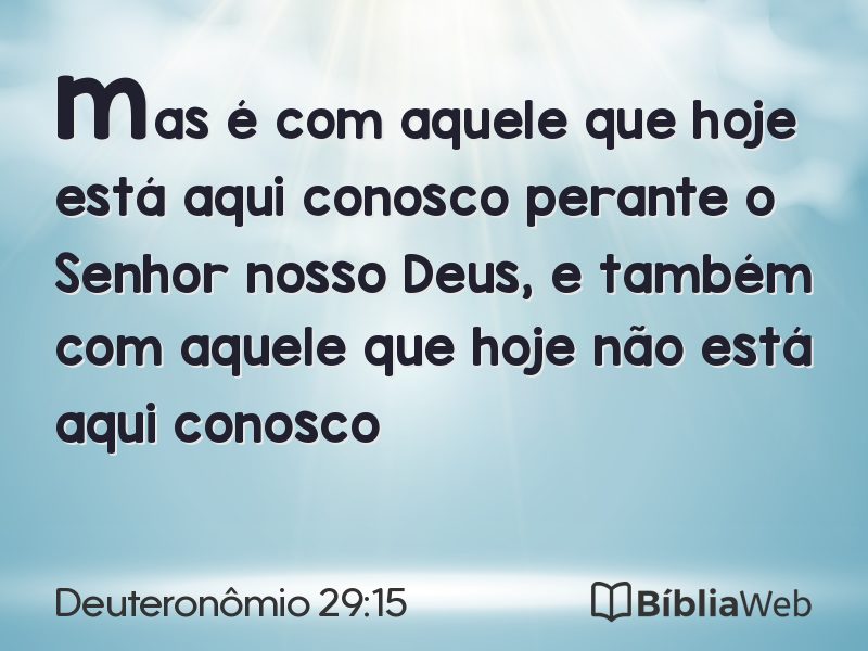 Deuteronômio 29:15 em imagem para compartilhar