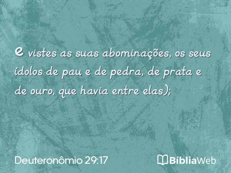 Deuteronômio 29:17 em imagem para compartilhar