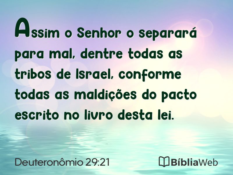 Deuteronômio 29:21 em imagem para compartilhar