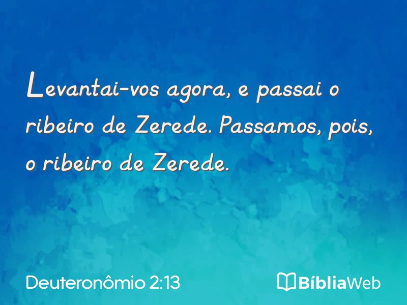Deuteronômio 2:13 em imagem para compartilhar
