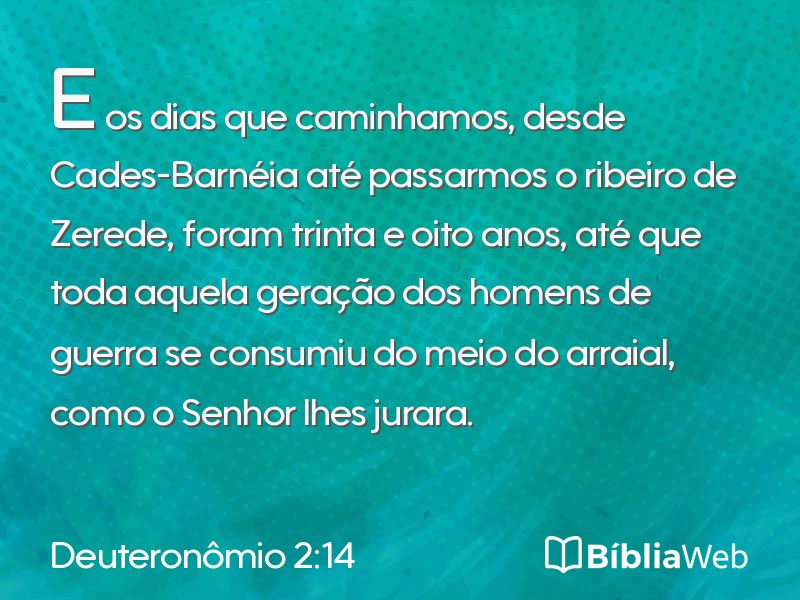 Deuteronômio 2:14 em imagem para compartilhar