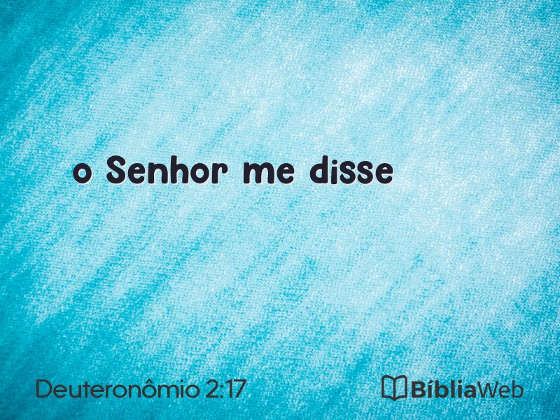 Deuteronômio 2:17 em imagem para compartilhar