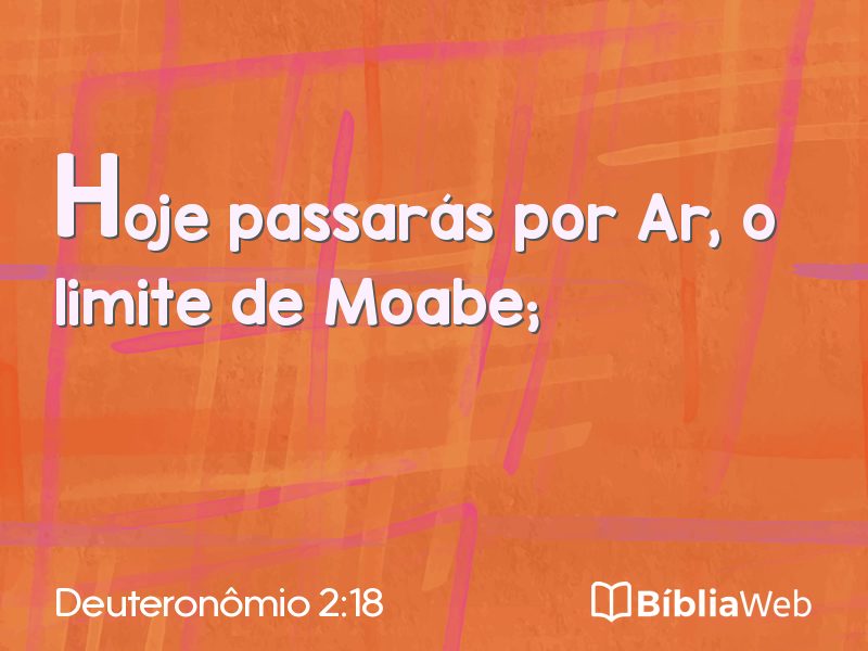 Deuteronômio 2:18 em imagem para compartilhar
