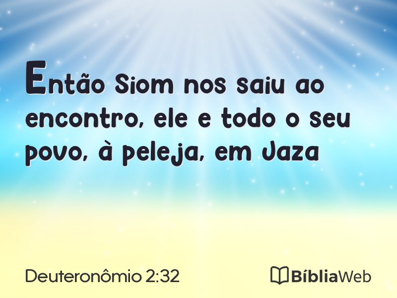 Deuteronômio 2:32 em imagem para compartilhar