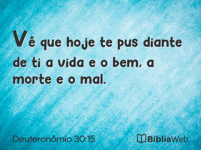 Deuteronômio 30:15 em imagem para compartilhar