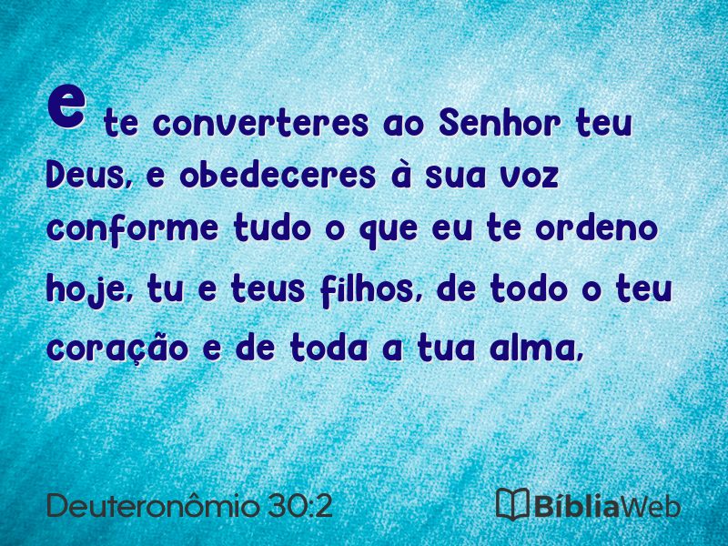 Deuteronômio 30:2 em imagem para compartilhar