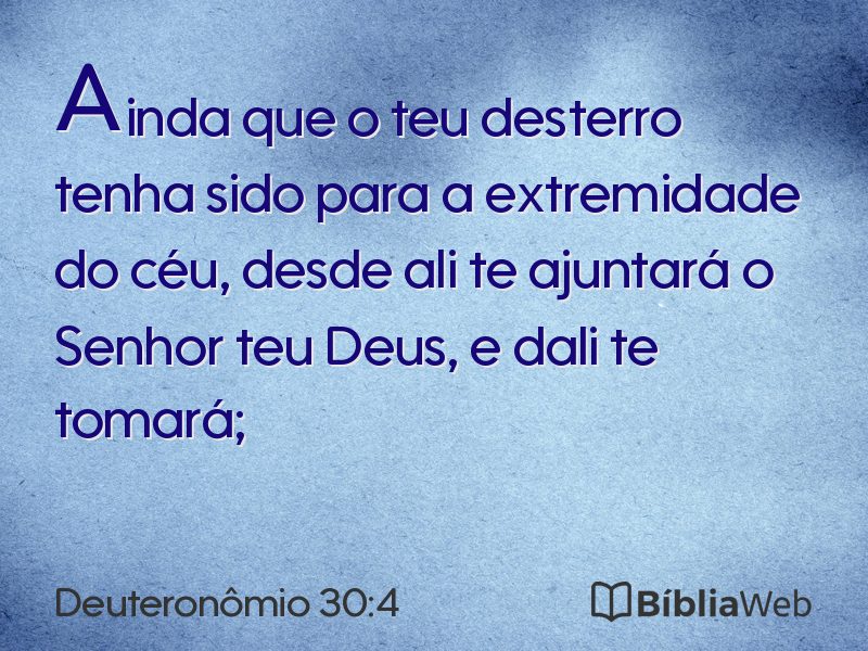 Deuteronômio 30:4 em imagem para compartilhar