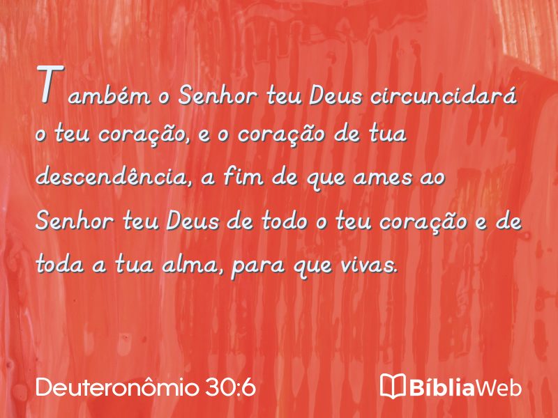 Deuteronômio 30:6 em imagem para compartilhar