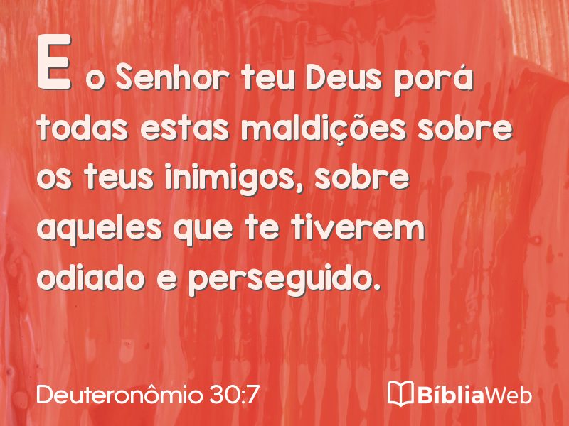 Deuteronômio 30:7 em imagem para compartilhar