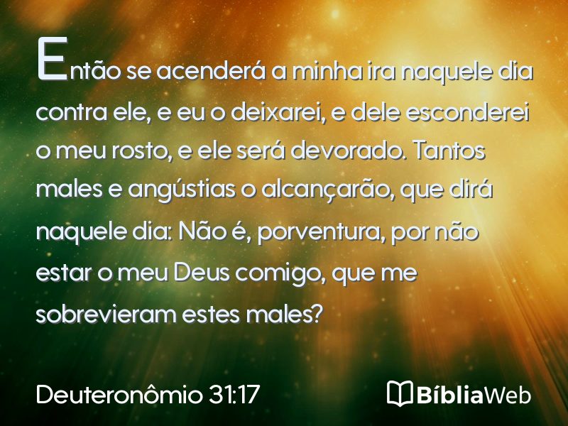 Deuteronômio 31:17 em imagem para compartilhar
