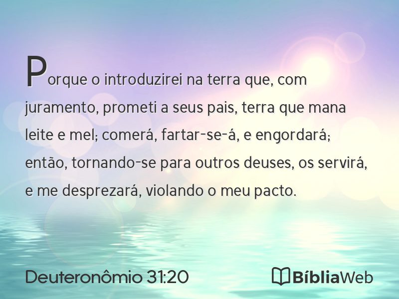 Deuteronômio 31:20 em imagem para compartilhar