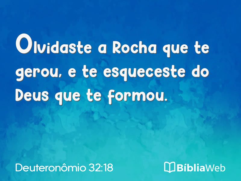 Deuteronômio 32:18 em imagem para compartilhar