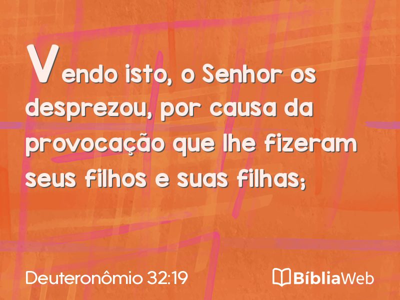 Deuteronômio 32:19 em imagem para compartilhar