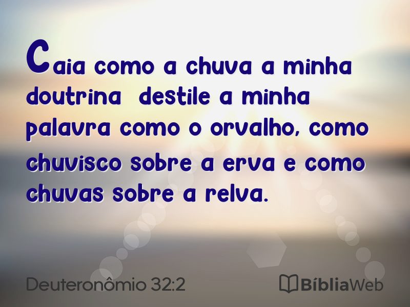 Deuteronômio 32:2 em imagem para compartilhar