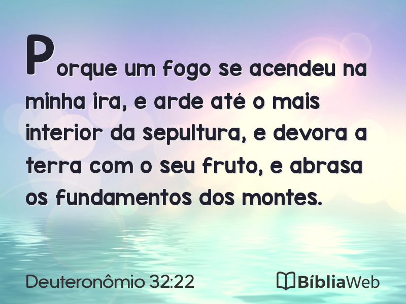 Deuteronômio 32:22 em imagem para compartilhar