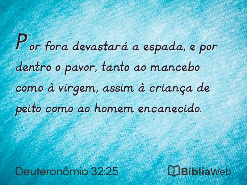 Deuteronômio 32:25 em imagem para compartilhar