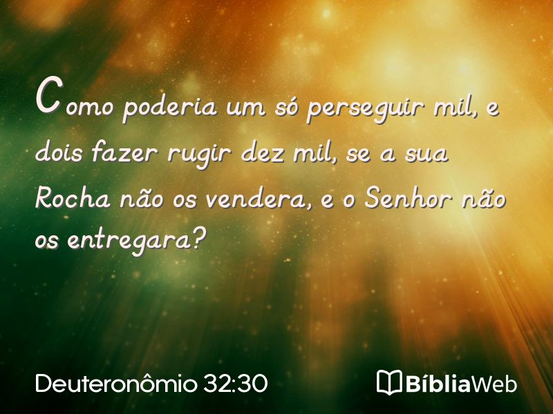 Deuteronômio 32:30 em imagem para compartilhar