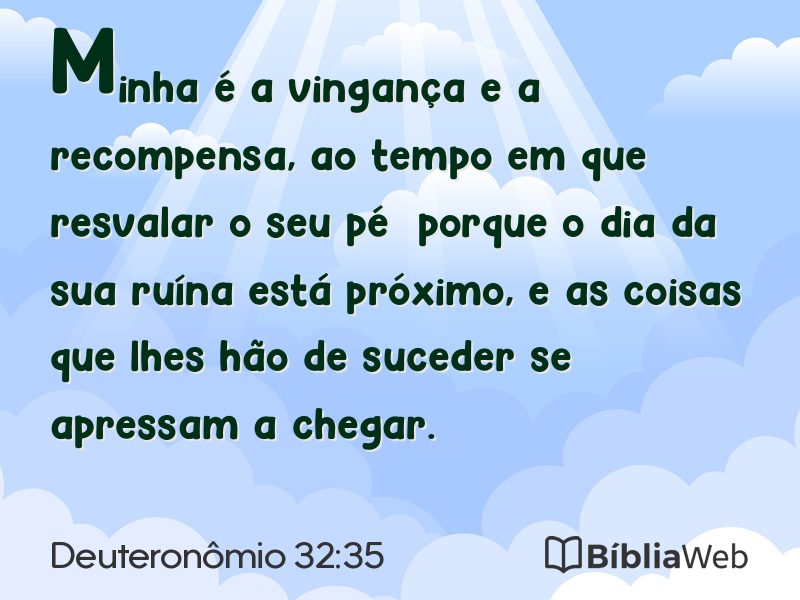 Deuteronômio 32:35 em imagem para compartilhar