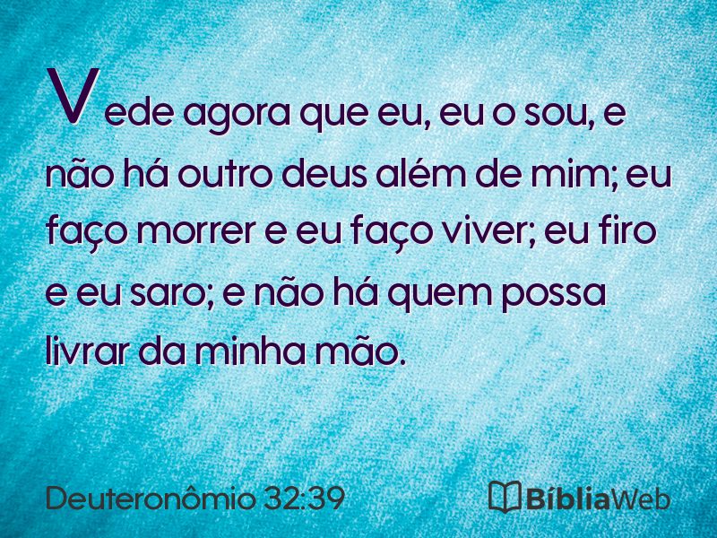 Deuteronômio 32:39 em imagem para compartilhar
