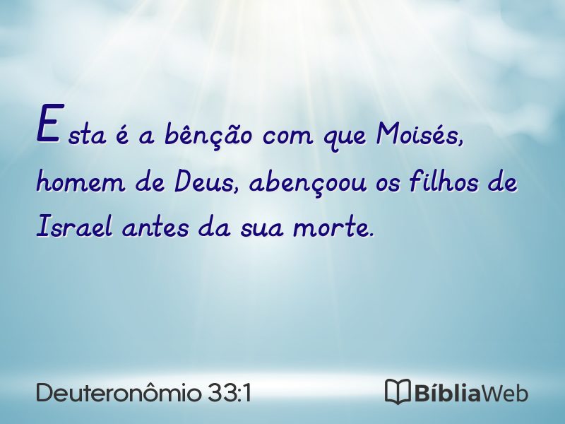 Deuteronômio 33:1 em imagem para compartilhar