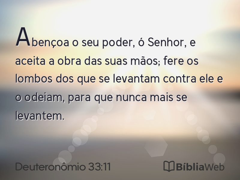 Deuteronômio 33:11 em imagem para compartilhar