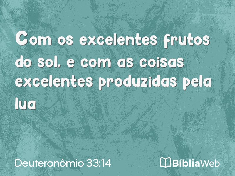 Deuteronômio 33:14 em imagem para compartilhar