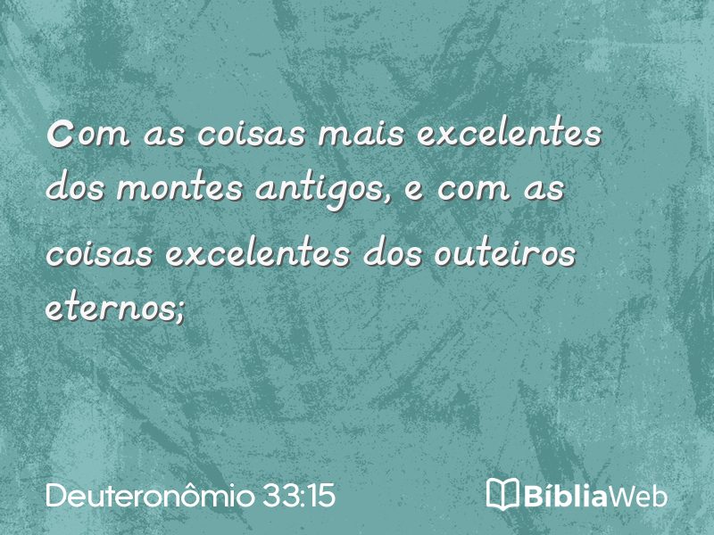 Deuteronômio 33:15 em imagem para compartilhar