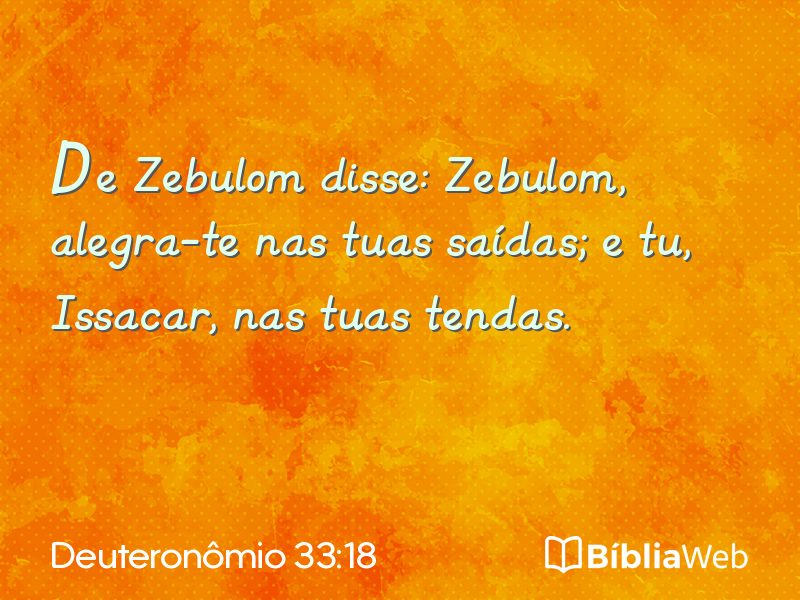 Deuteronômio 33:18 em imagem para compartilhar