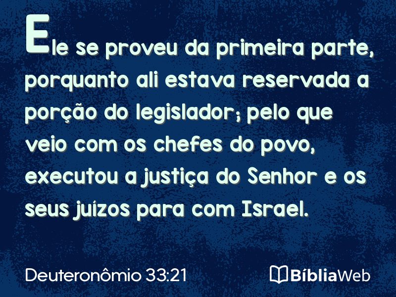 Deuteronômio 33:21 em imagem para compartilhar