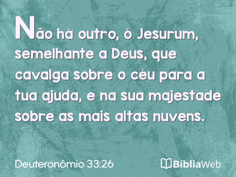 Deuteronômio 33:26 em imagem para compartilhar