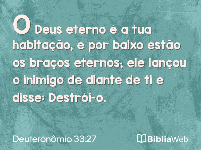 Deuteronômio 33:27 em imagem para compartilhar
