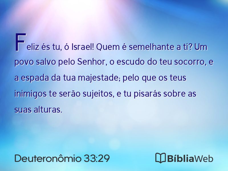 Deuteronômio 33:29 em imagem para compartilhar