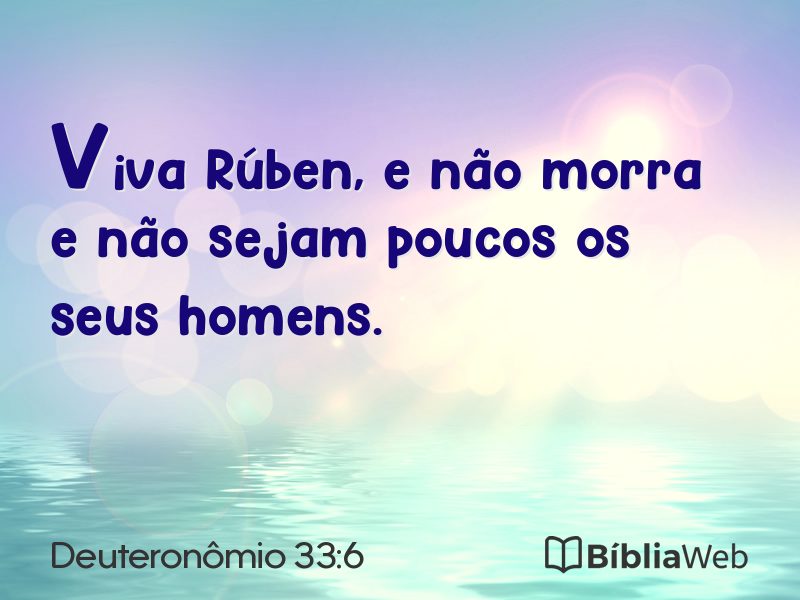Deuteronômio 33:6 em imagem para compartilhar