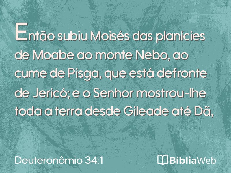 Deuteronômio 34:1 em imagem para compartilhar