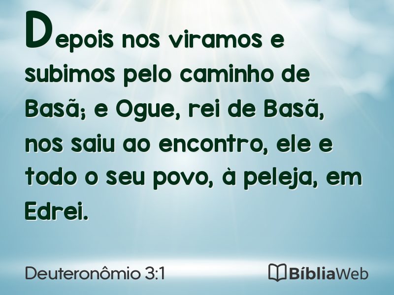 Deuteronômio 3:1 em imagem para compartilhar