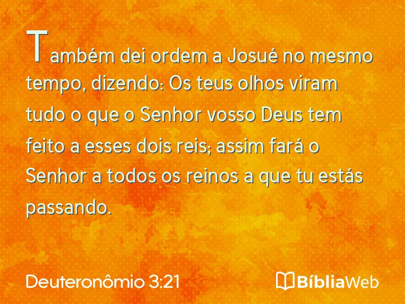 Deuteronômio 3:21 em imagem para compartilhar