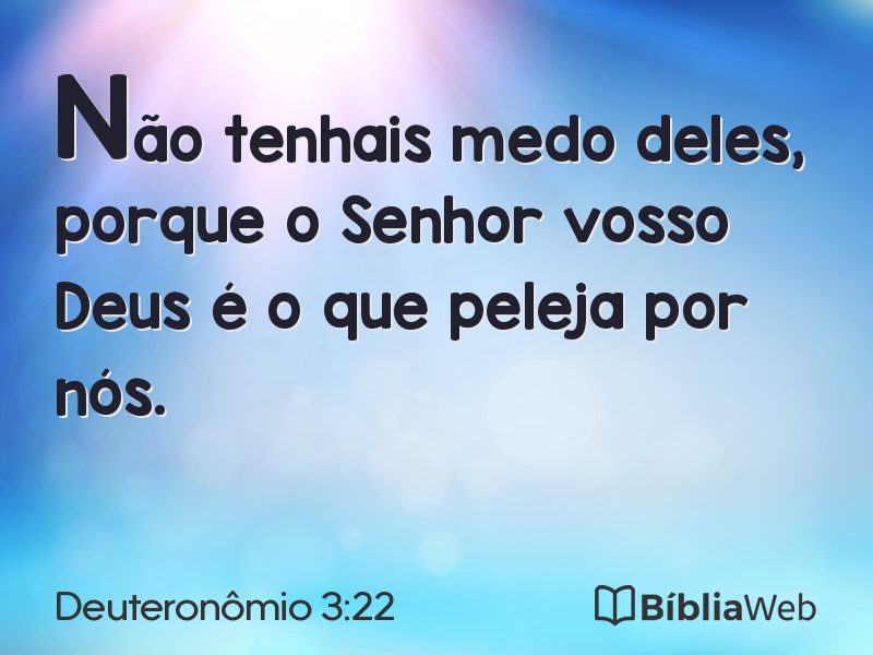 Deuteronômio 3:22 em imagem para compartilhar