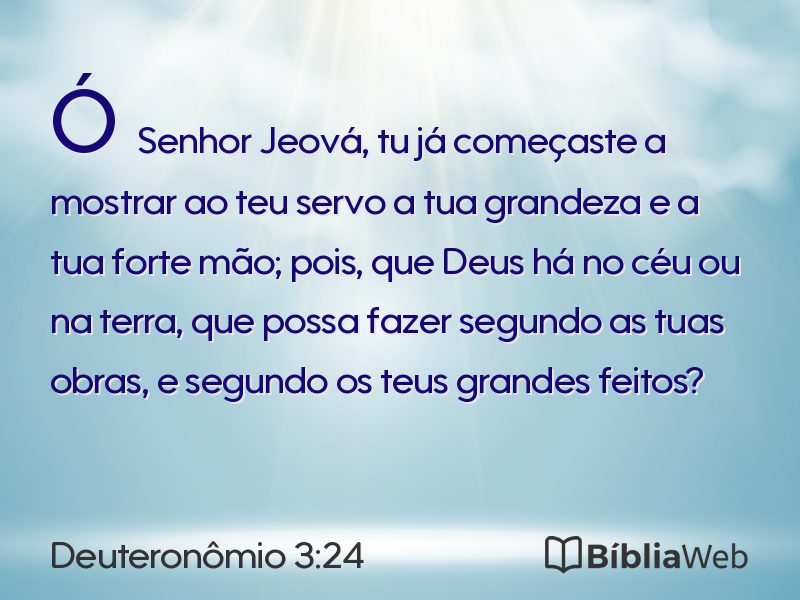 Deuteronômio 3:24 em imagem para compartilhar