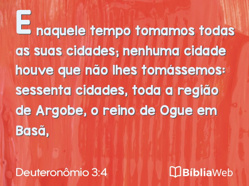 Deuteronômio 3:4 em imagem para compartilhar