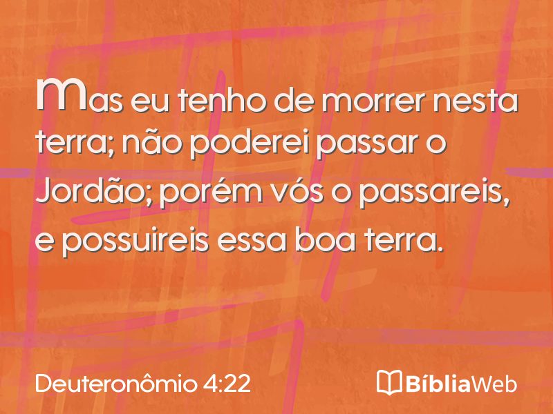 Deuteronômio 4:22 em imagem para compartilhar