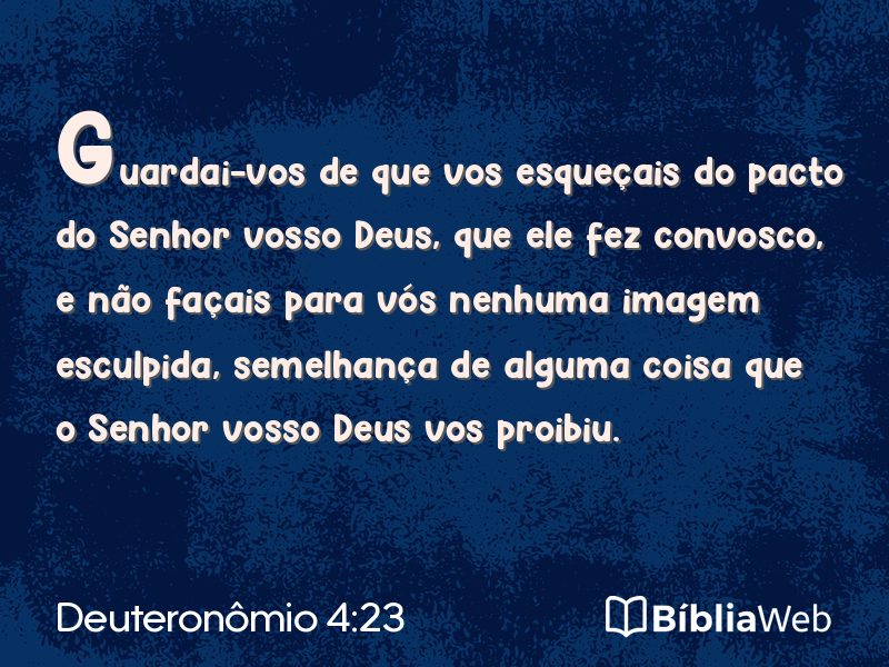 Deuteronômio 4:23 em imagem para compartilhar