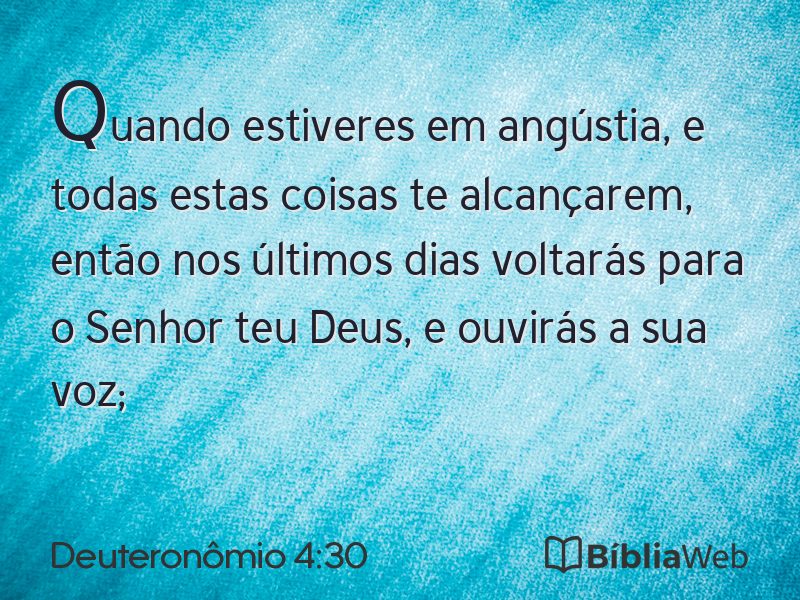 Deuteronômio 4:30 em imagem para compartilhar
