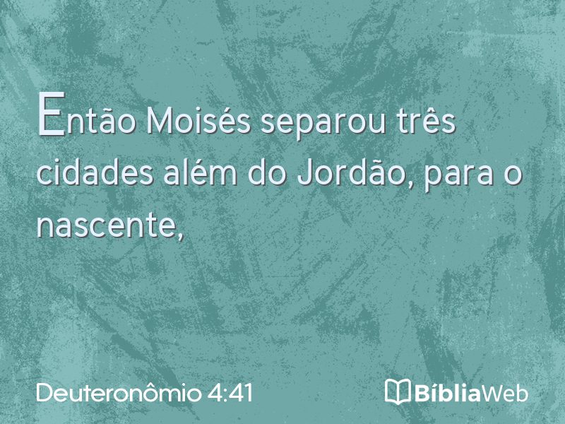Deuteronômio 4:41 em imagem para compartilhar