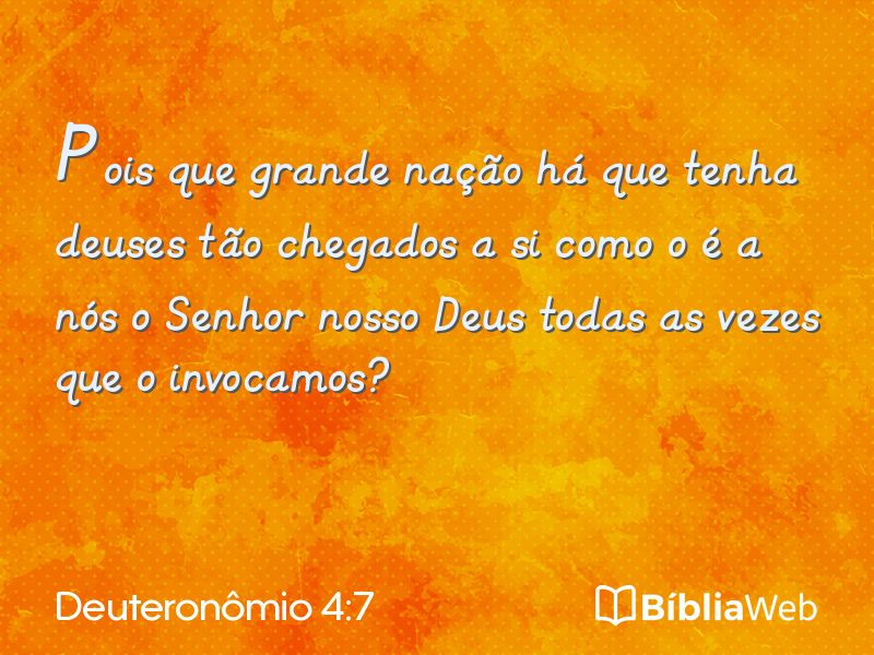 Deuteronômio 4:7 em imagem para compartilhar